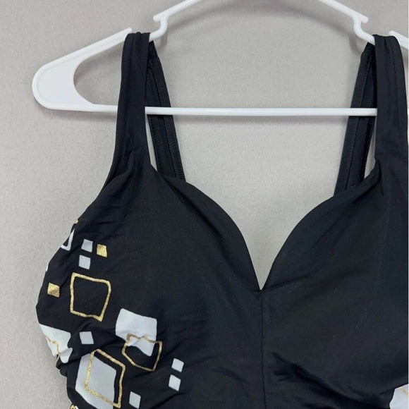 Miraclesuit‎ One Piece Swimsuit Womens 12 Black Sweetheart Neckline Shapewear - Picture 5 of 12